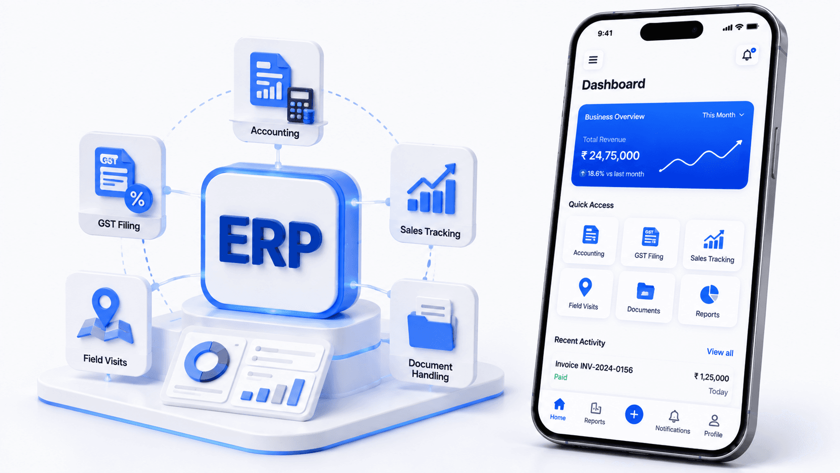 Five business systems folded into one app